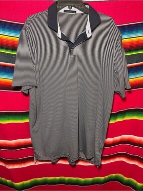 Greyson Trump National Golf Polo Blue/White Stripe Size XL